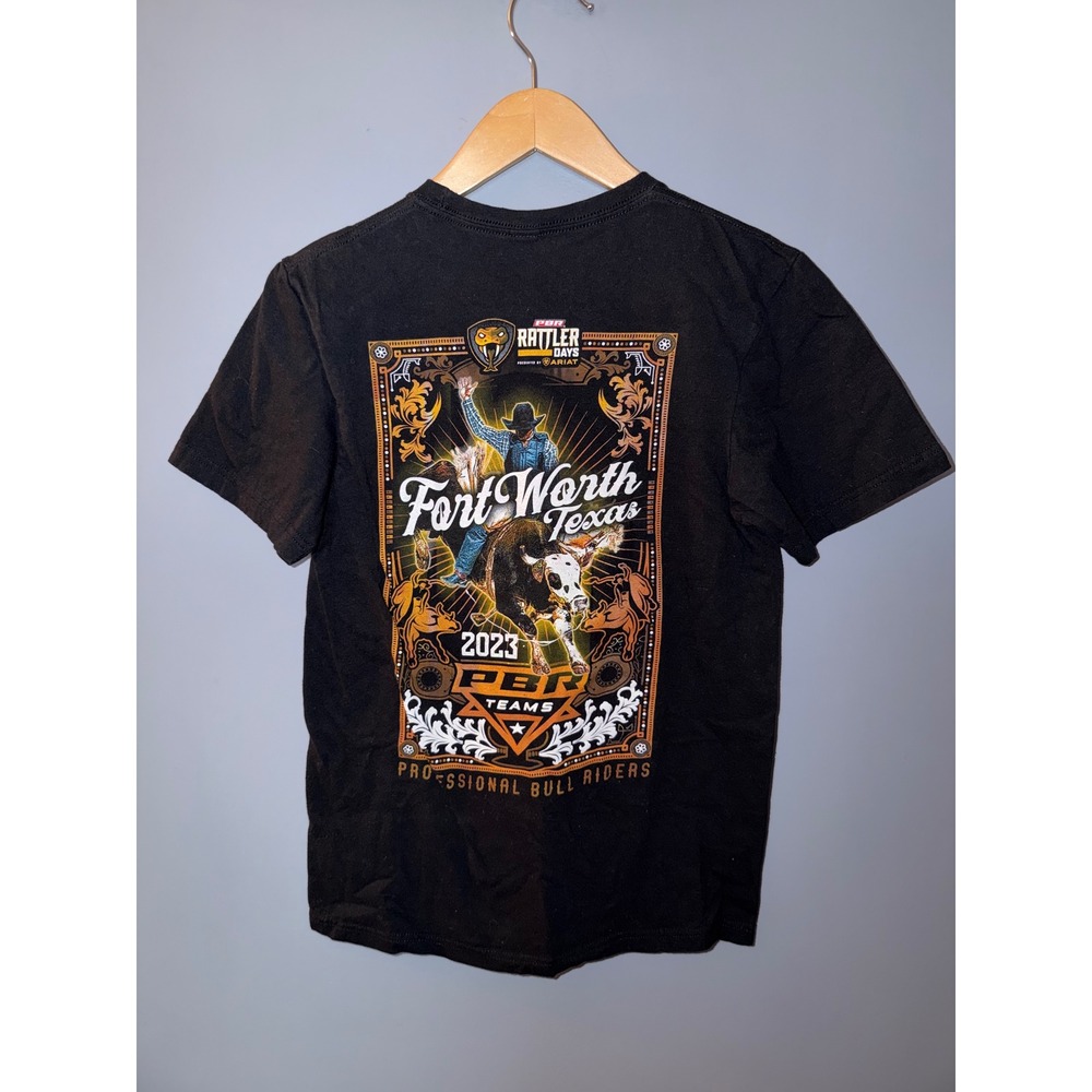 Texas Rattlers PBR Teams T-Shirt 2023 Fort Worth Rattler Days Bull Riding Black‎